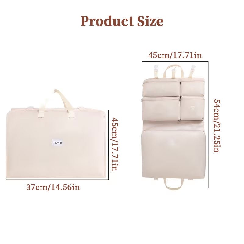 Portable Travel Clothes Organizer Bag - Large Storage with Separate Compartments for Shirts, Pants, Underwear & Socks - Buy That Thang