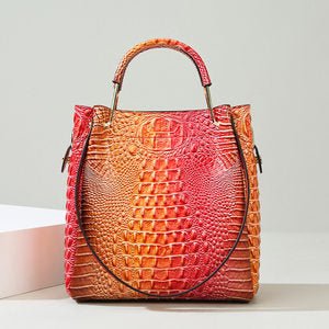 Handbag Women's Fashion Embossed Tote Bag Large Capacity Maternity Bucket Bag - Buy That Thang