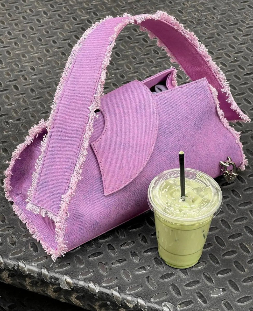 Fashion Trimmings Denim Women Handbags Designer Wide Strap Shoulder Bag Luxury Blue Armpit Bags Small Tote Female Purse - Buy That Thang