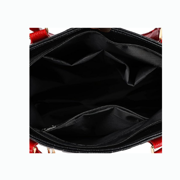 Letter Design Bag, Classic Tote PU Leather Crossbody & Shoulder Bags
