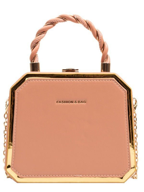 Fashionable small square bag stylish simple and exquisite chain crossbody bag - Buy That Thang