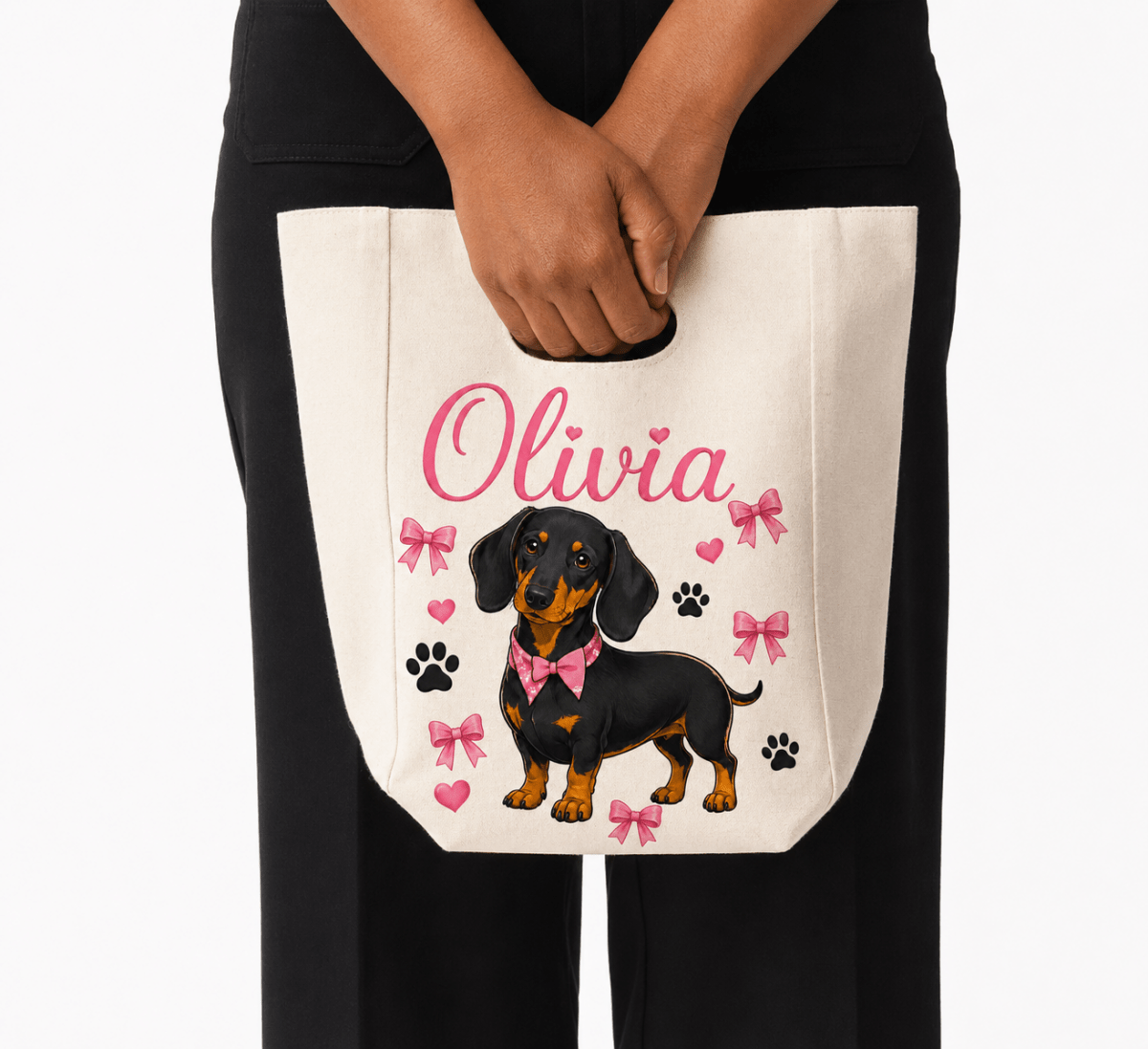 Personalized Thermal Insulated Canvas Lunch Tote