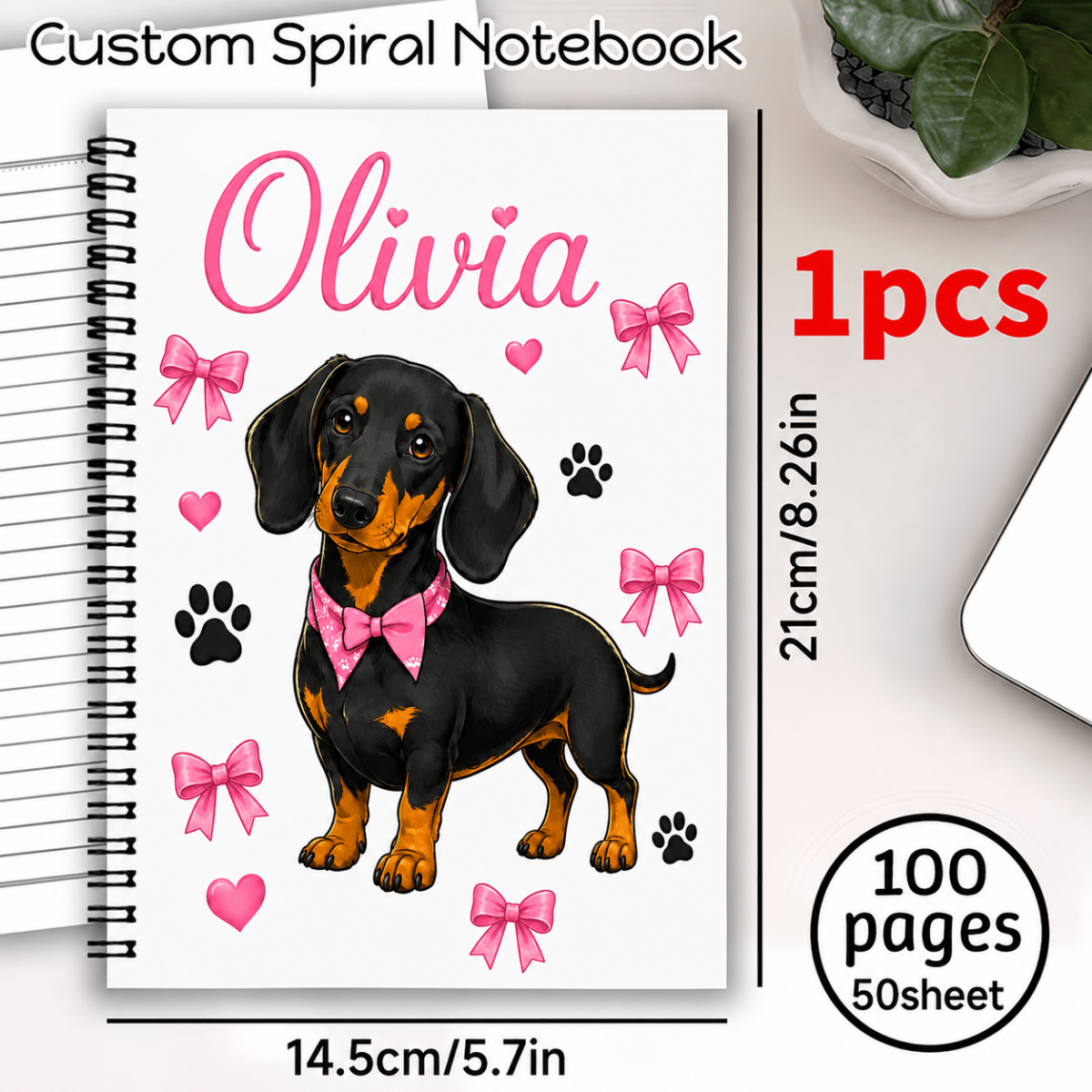 1pc/2pcs, custom Picture notebook, DIY , 50 sheets, suitable for travel and journaling, notebook/diary/spiral notebook. - Buy That Thang