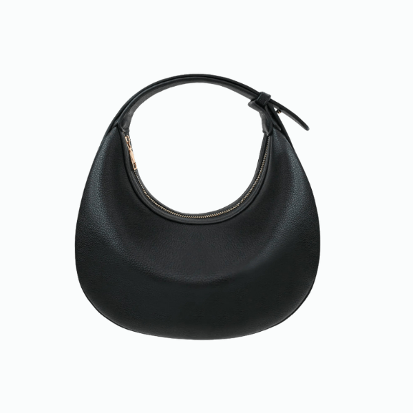 Women Crescent Shoulder Handbag - Large Capacity Crossbody Hobo Purse Trendy Crescent Bag Clutch Handbag with Adjustable Strap (A - Black) - Buy That Thang