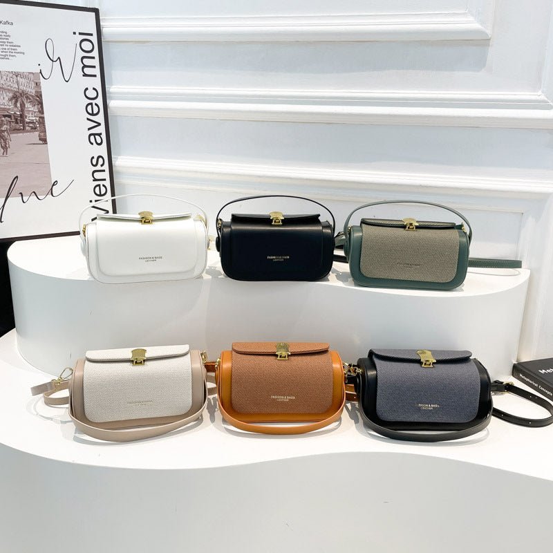 Fashionable Trendy Elegant Small Square Bag Shoulder Crossbody Bag Literary Simple Handbag Luxury Retro Box Bag Wholesale - Buy That Thang