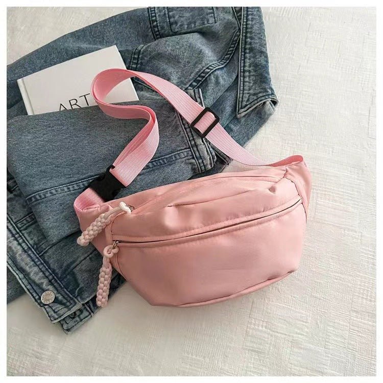 Crossbody bag women's casual bag canvas bag waist bag trendy sports chest bag - Buy That Thang