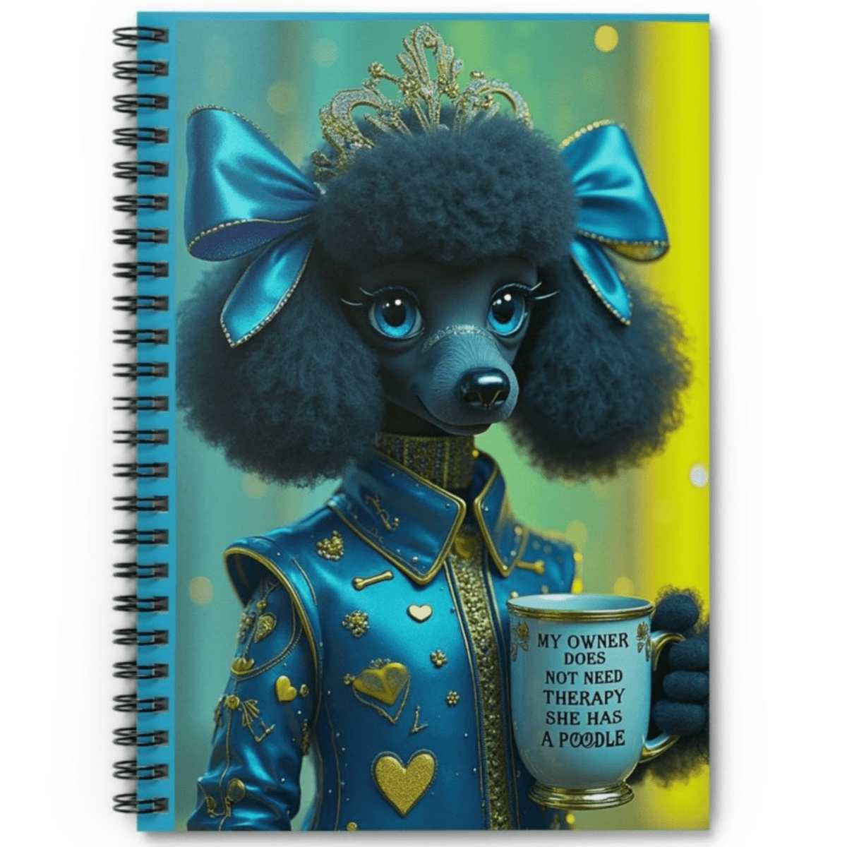 Spiral Notebook - Ruled Line "I Don't Need Therapy, I Have a Poodle - Buy That Thang