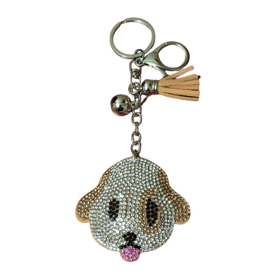 Popfizzy Dog Keychain Bling Backpack Key Chain Rhinestone Purse Charms Crystal Key Fob - Buy That Thang