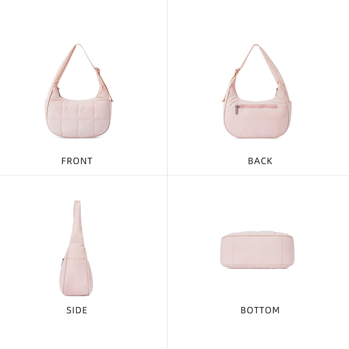 Waterproof Nylon Crescent Shoulder Bag