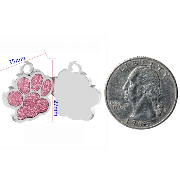 Personalized Footprint Dog Tag