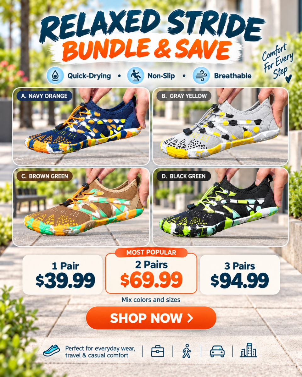 Relaxed Stride Unisex Shoes Outdoor Non-Slip And Quick-Drying Upstream Shoes Indoor Comfortable And Breathable Fitness Sports Shoes - Buy That Thang