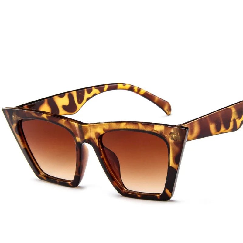 2020 Oversize Square Sunglasses Women Fashion Retro Gradient Sun Glasses Men Blue Big Black White Frame Vintage Eyewear UV400 - Buy That Thang
