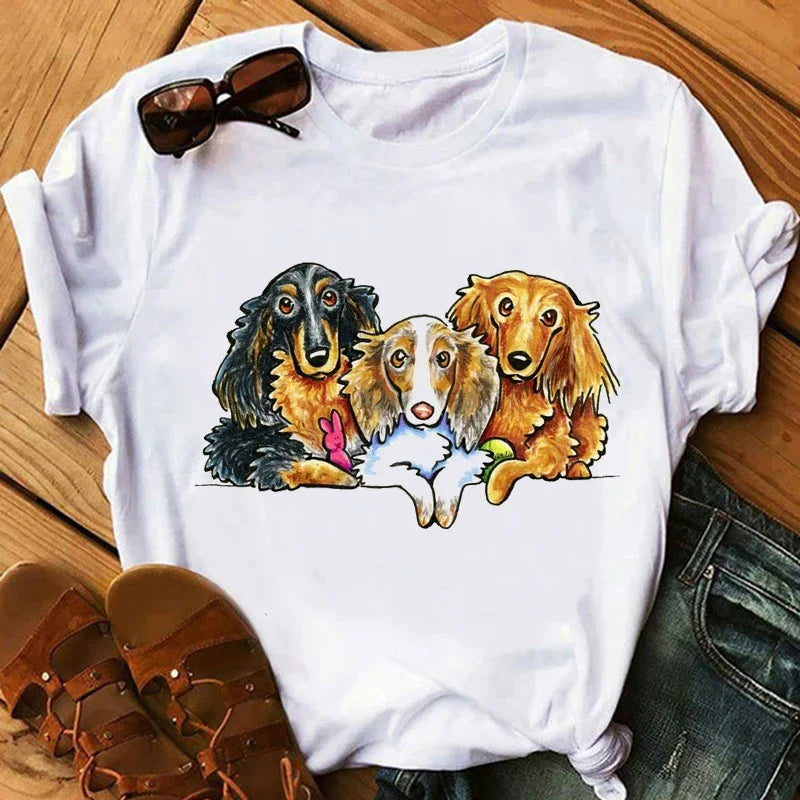 Oversized T-Shirt 'I Love My Dachshund' with Best-selling Print for Men And Women Comfortable Tee