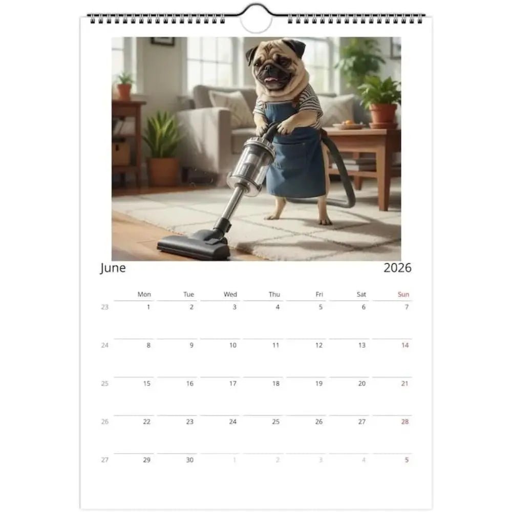 Fantastic Pug Calendar 2026 Beagle German Shepherd Wall Calendar Family Planner Golden Retriever Funny Dog Calendar Home Decor - Buy That Thang