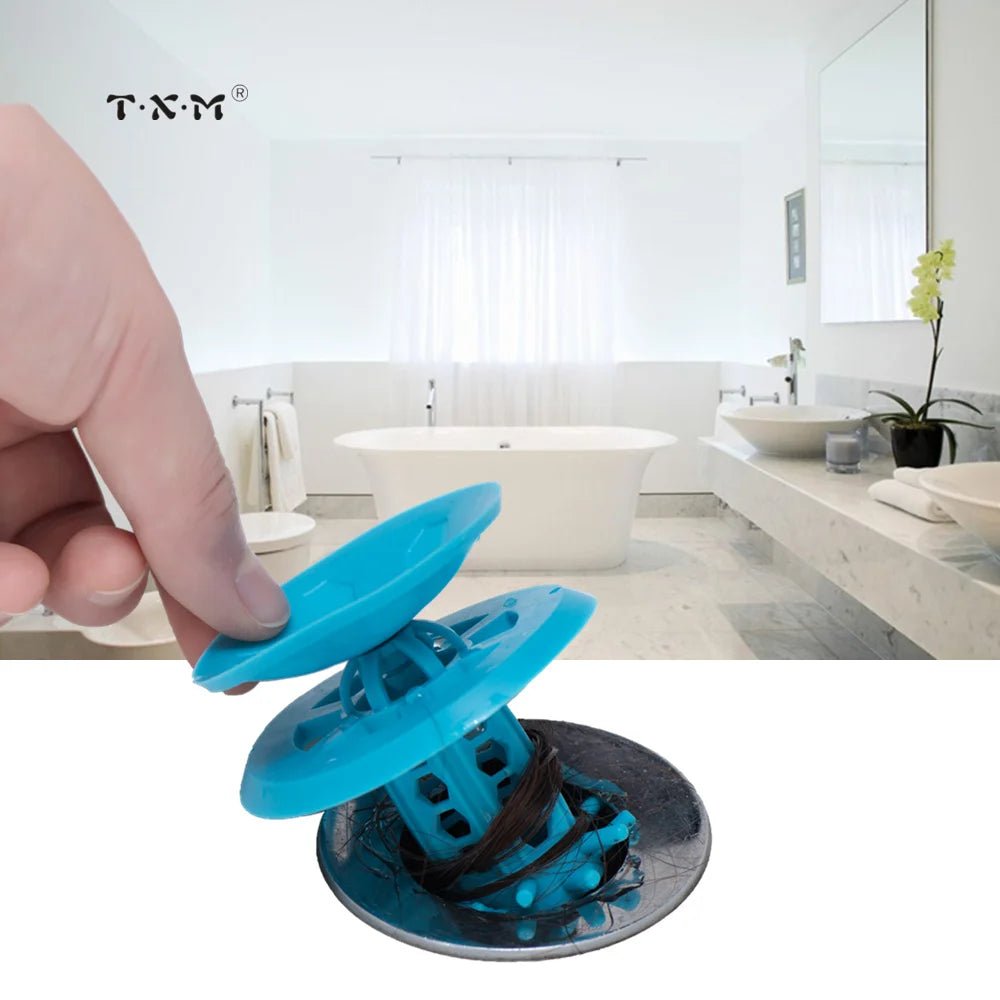 2/1 PACK TXM Drain Hair Catcher Bathtub/Sink Drain Hair Catcher,2 in 1 Bathtub Drain Protector for Shower - Buy That Thang