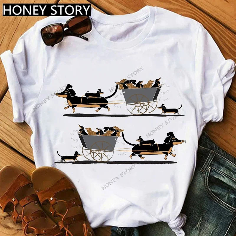 Oversized T-Shirt 'I Love My Dachshund' with Best-selling Print for Men And Women Comfortable Tee