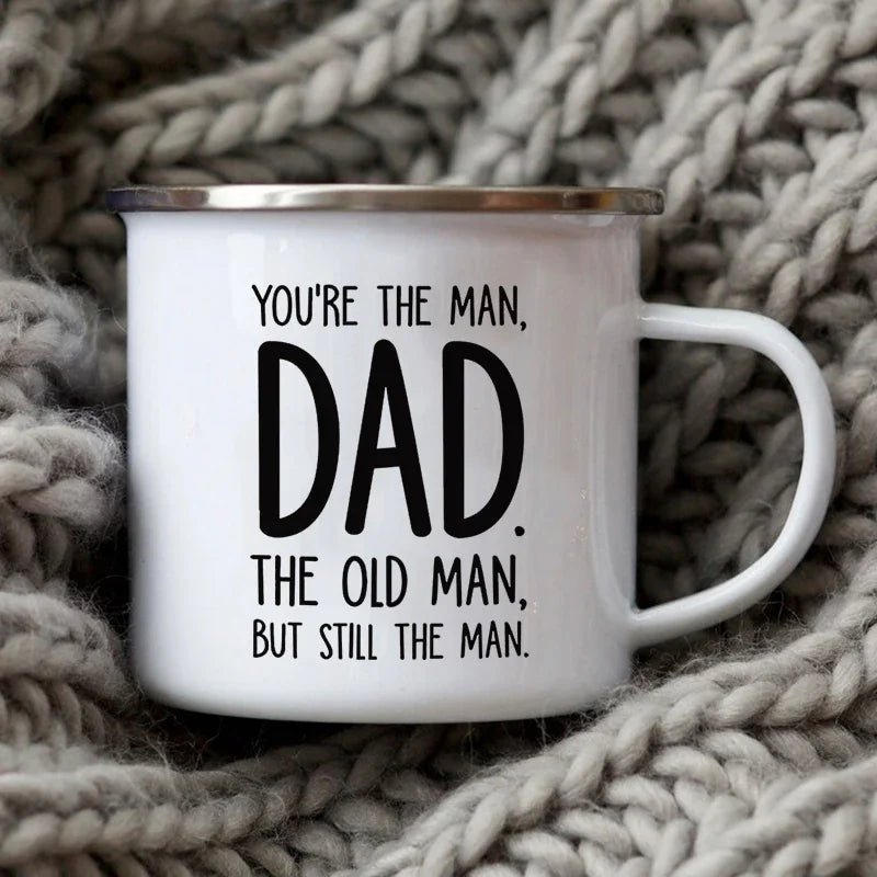 Dad Nutritional Facts Coffee Mug Enamel Cup - Buy That Thang