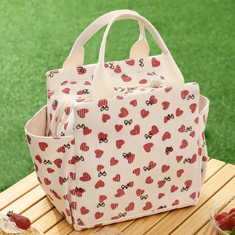Corduroy Insulated Lunch Tote – Leak - Proof, Reusable Lunch Bag - Buy That Thang