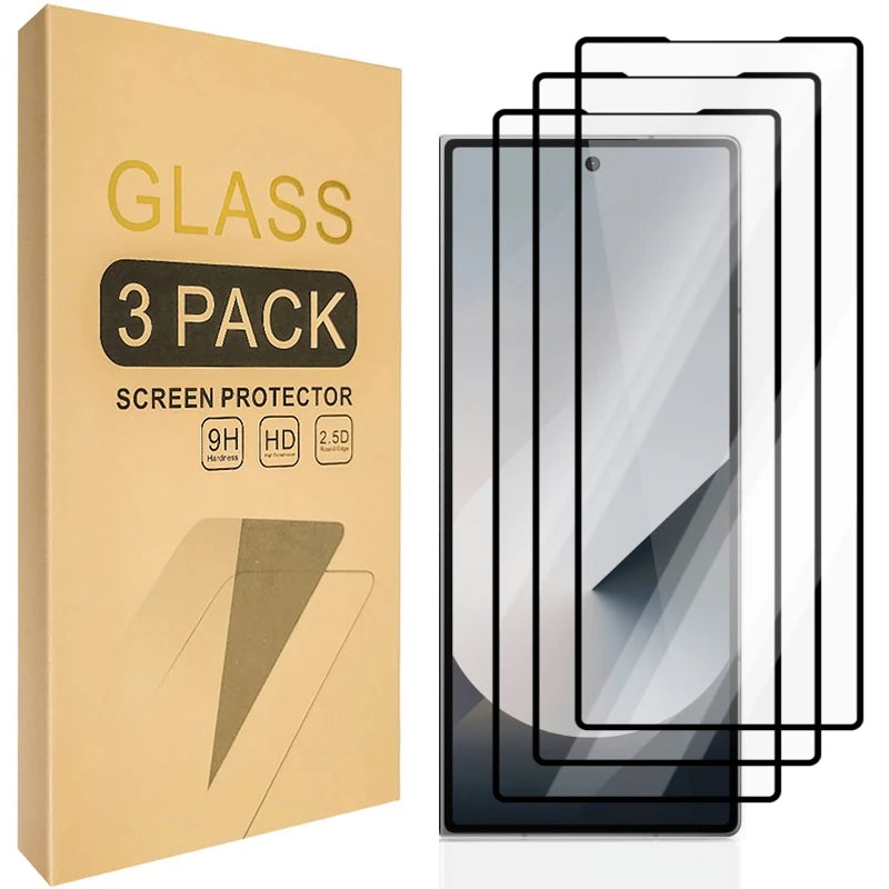 Screen Protector For Samsung Galaxy Z Fold 6 5 4 3 Anti-Scratch Tempered Glass Protective Film For ZFold6 Zfold5 ZFold4 ZFold3