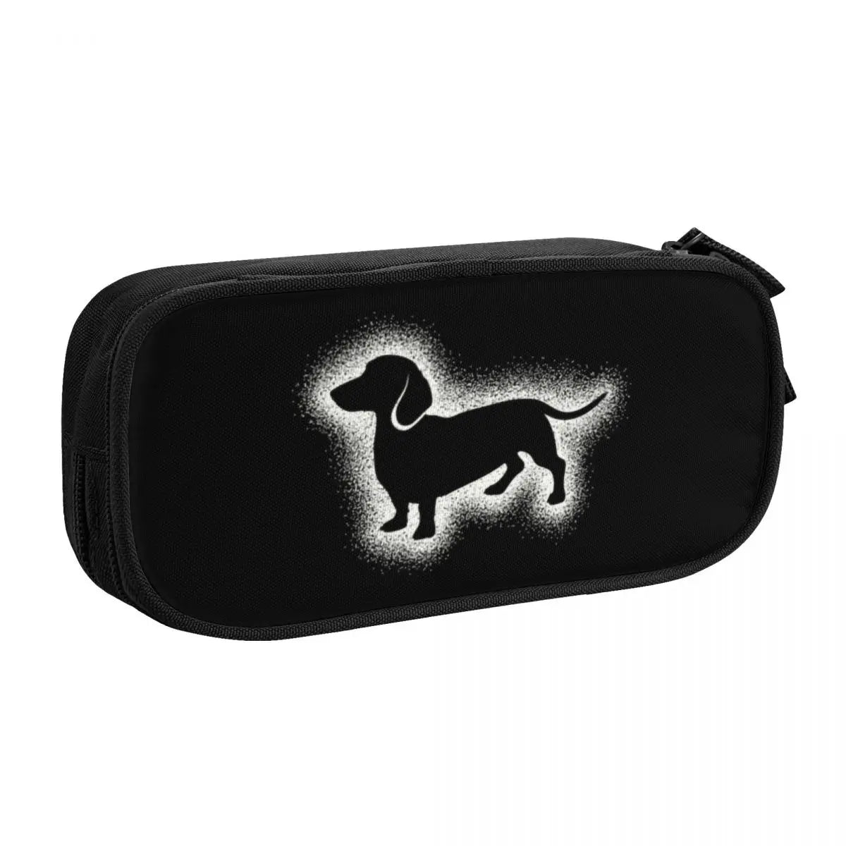 Custom Cute Dachshund Dog Cute Pencil Case Girls Boys Large Capacity Puppy Pet Pencil Pouch School Accessories