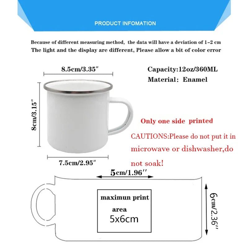 Dad Nutritional Facts Coffee Mug Enamel Cup - Buy That Thang