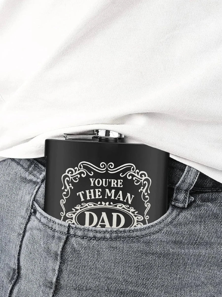 Gifts for Dad, Funny Hip Flask, Personalized Gifts Whisky Flask - Buy That Thang