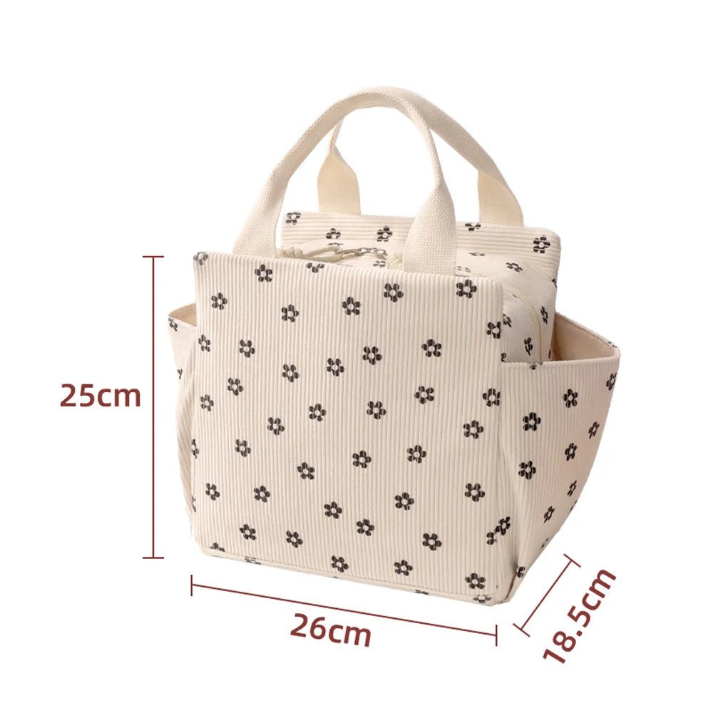 Corduroy Insulated Lunch Tote – Leak - Proof, Reusable Lunch Bag - Buy That Thang