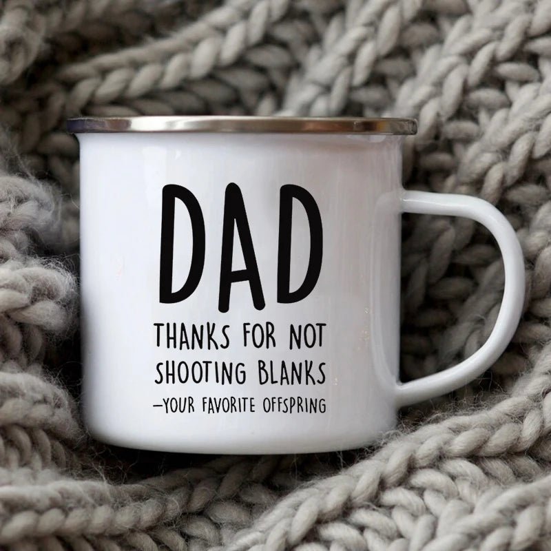 Dad Nutritional Facts Coffee Mug Enamel Cup - Buy That Thang