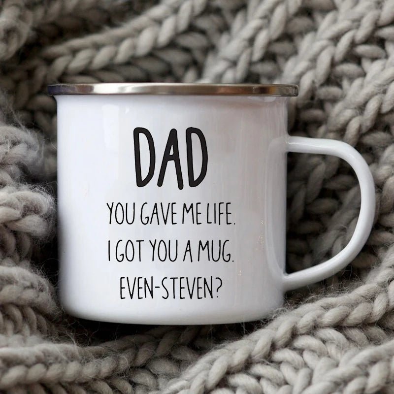 Dad Nutritional Facts Coffee Mug Enamel Cup - Buy That Thang