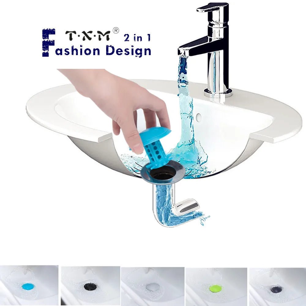 2/1 PACK TXM Drain Hair Catcher Bathtub/Sink Drain Hair Catcher,2 in 1 Bathtub Drain Protector for Shower - Buy That Thang