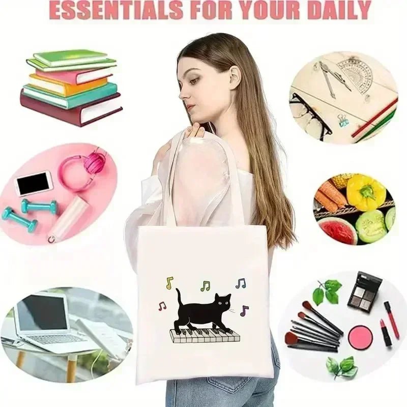 Chic Dachshund Canvas Tote Bag - Large Capacity, Durable & Stylish Handbag for Shopping, Travel, Picnics & Parties - Buy That Thang