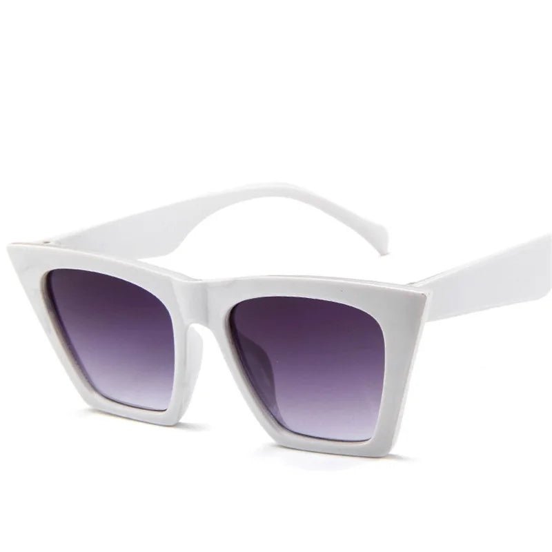 2020 Oversize Square Sunglasses Women Fashion Retro Gradient Sun Glasses Men Blue Big Black White Frame Vintage Eyewear UV400 - Buy That Thang