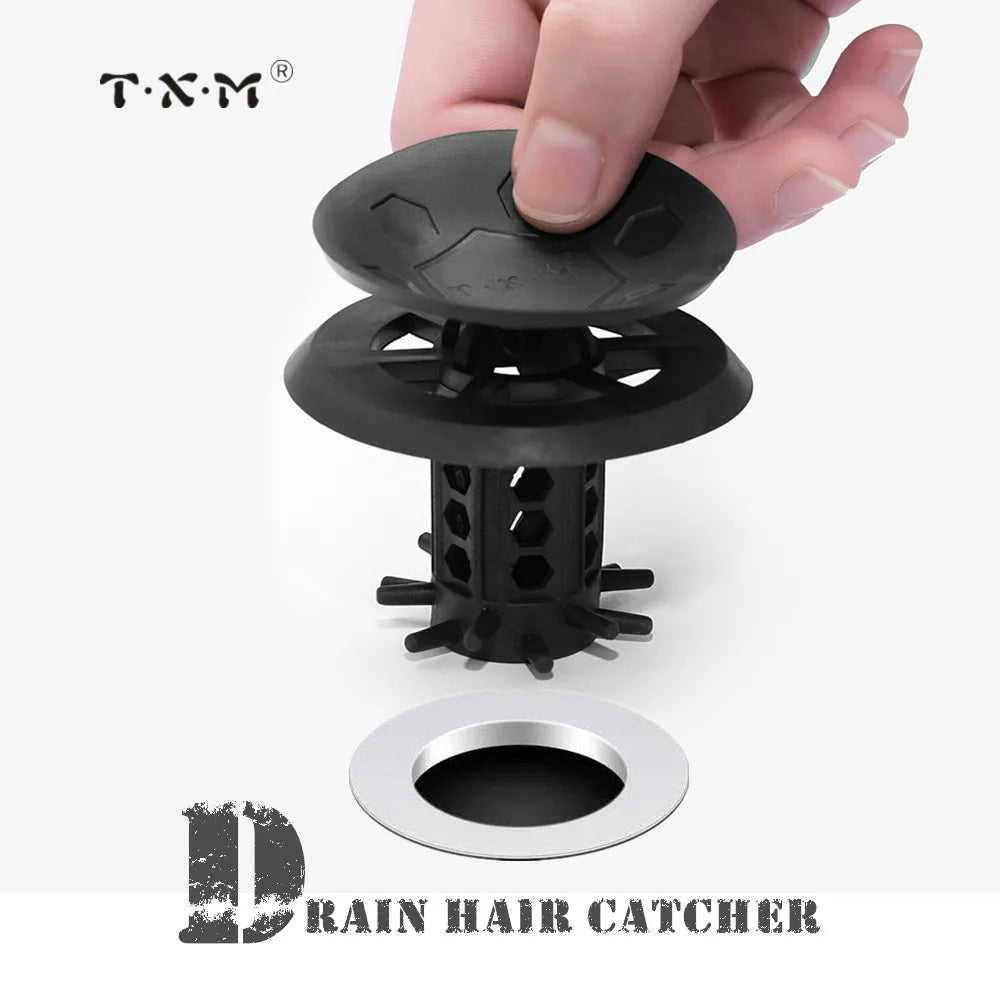 2/1 PACK TXM Drain Hair Catcher Bathtub/Sink Drain Hair Catcher,2 in 1 Bathtub Drain Protector for Shower - Buy That Thang