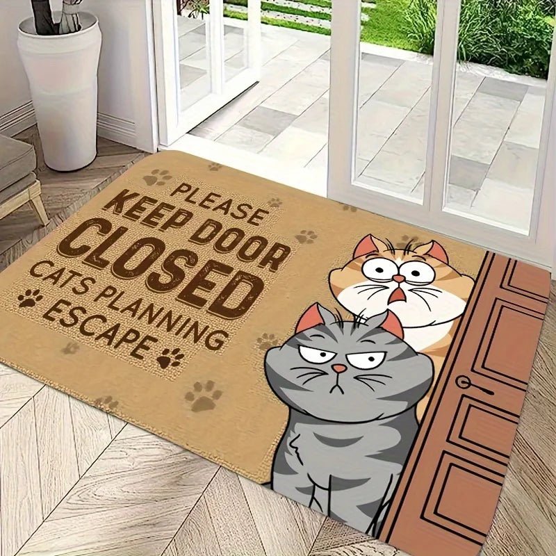 VIKAMA Cartoon Cute Carpet Cat Floor Mat Door Mat Welcome Carpet Outdoor Carpet Rug For Bedroom Living Room Carpet Washable Carp - Buy That Thang