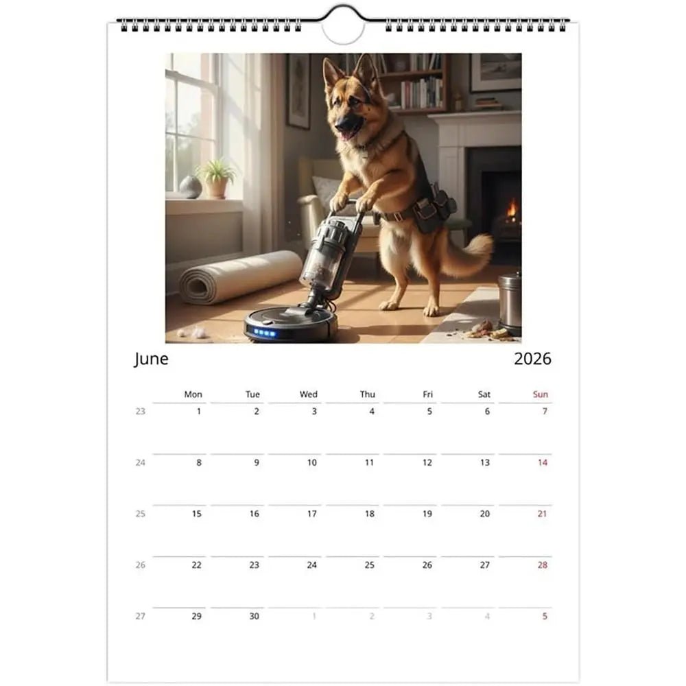 Fantastic Pug Calendar 2026 Beagle German Shepherd Wall Calendar Family Planner Golden Retriever Funny Dog Calendar Home Decor - Buy That Thang