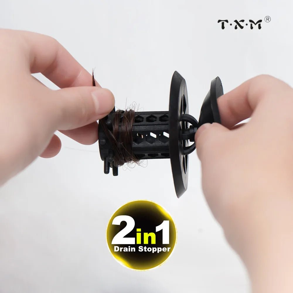 2/1 PACK TXM Drain Hair Catcher Bathtub/Sink Drain Hair Catcher,2 in 1 Bathtub Drain Protector for Shower - Buy That Thang