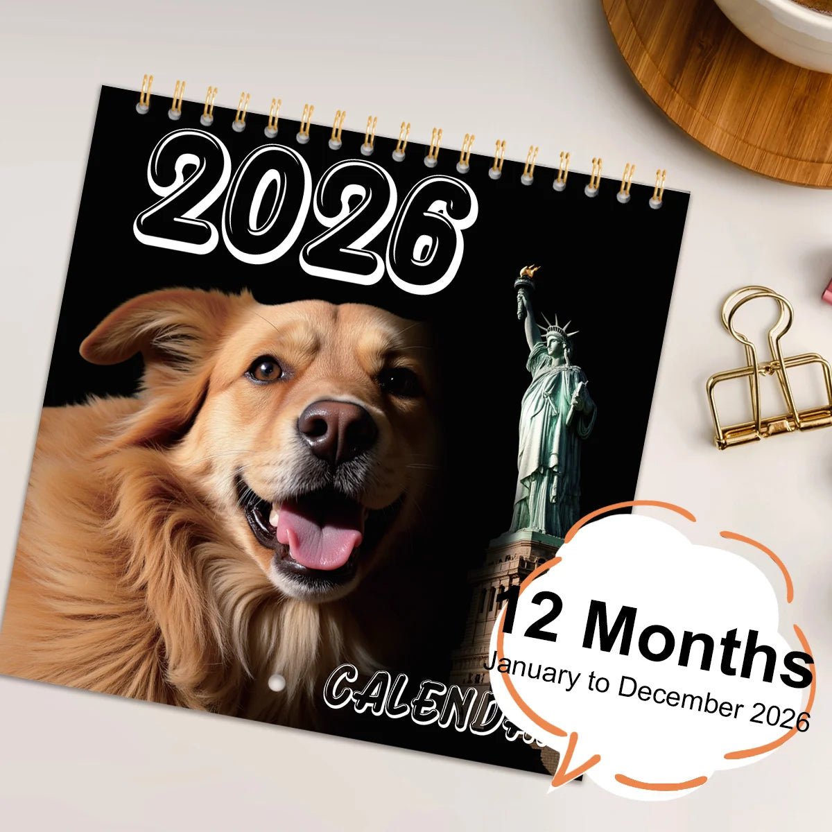 Funny Magical Dog Wall Calendar 2026 Unique Calendar Gift for Friends Family Neighbors Coworkers Relatives Loved Ones - Buy That Thang