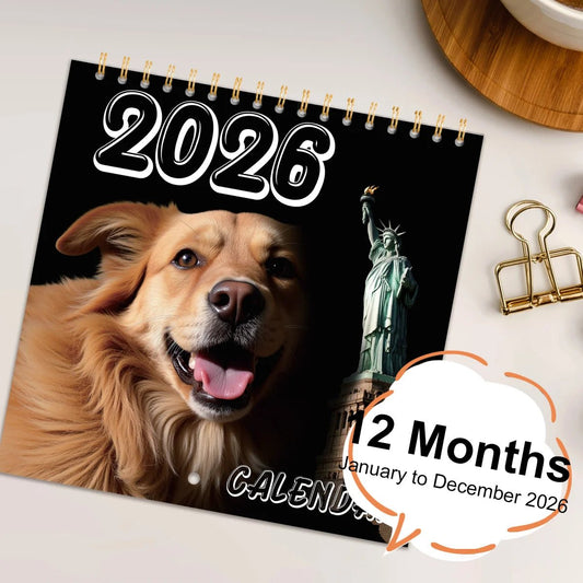 Funny Magical Dog Wall Calendar 2026 Unique Calendar Gift for Friends Family Neighbors Coworkers Relatives Loved Ones - Buy That Thang