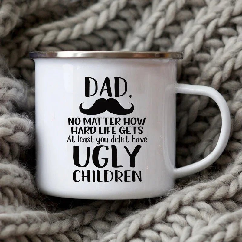 Dad Nutritional Facts Coffee Mug Enamel Cup - Buy That Thang