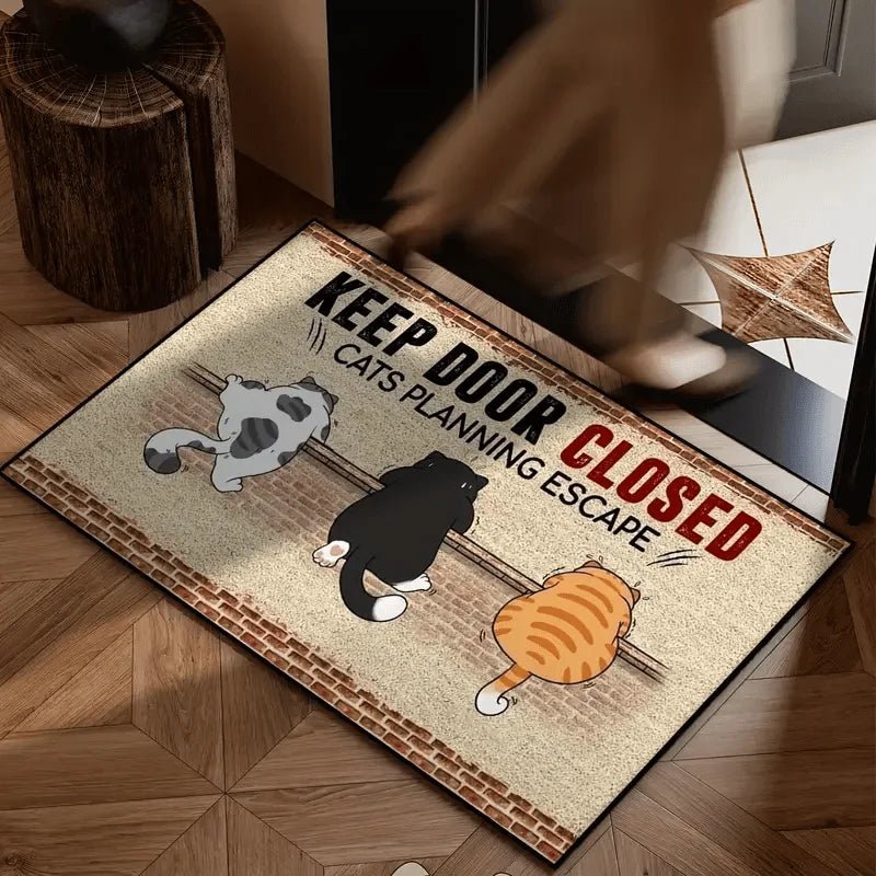 VIKAMA Cartoon Cute Carpet Cat Floor Mat Door Mat Welcome Carpet Outdoor Carpet Rug For Bedroom Living Room Carpet Washable Carp - Buy That Thang