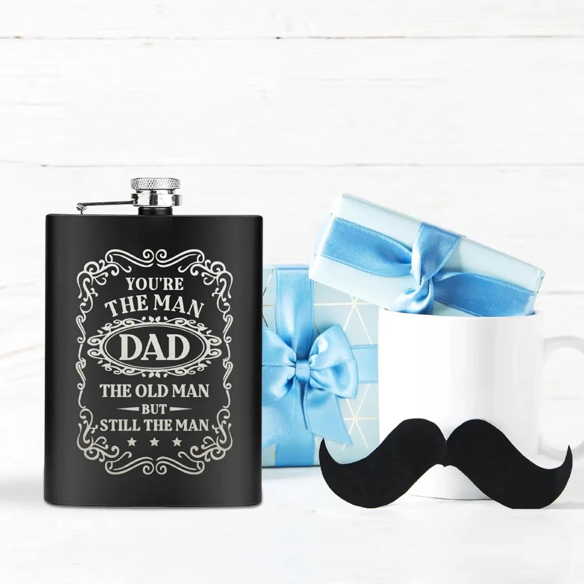 Gifts for Dad, Funny Hip Flask, Personalized Gifts Whisky Flask - Buy That Thang