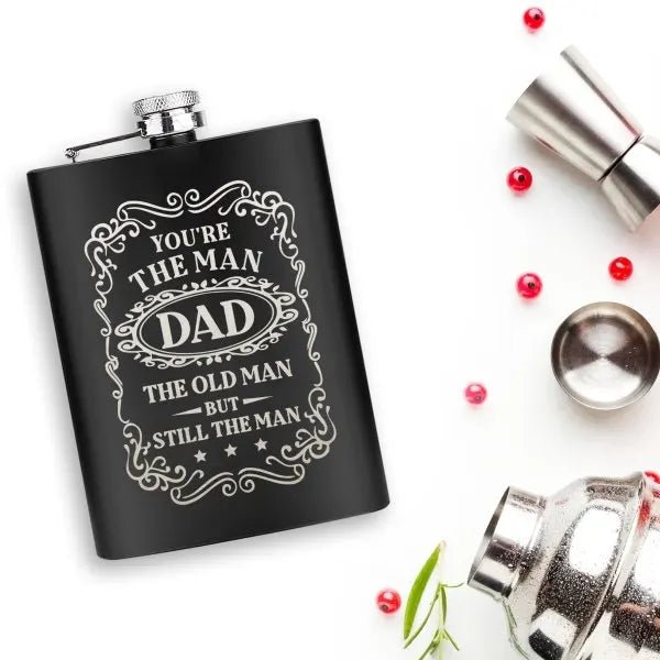Gifts for Dad, Funny Hip Flask, Personalized Gifts Whisky Flask - Buy That Thang