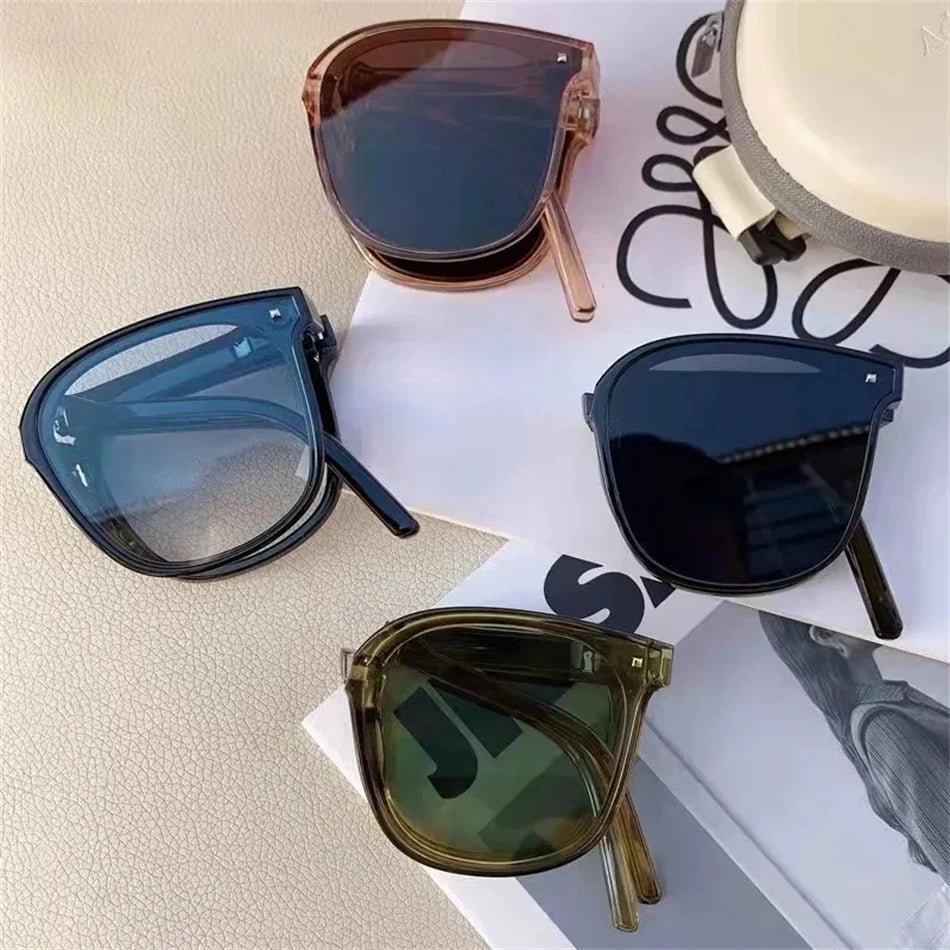 Foldable Sunglasses Square Frame for Men Women Folding Driving Eyewear Sun Glasses Outdoor Sunglasses - Buy That Thang