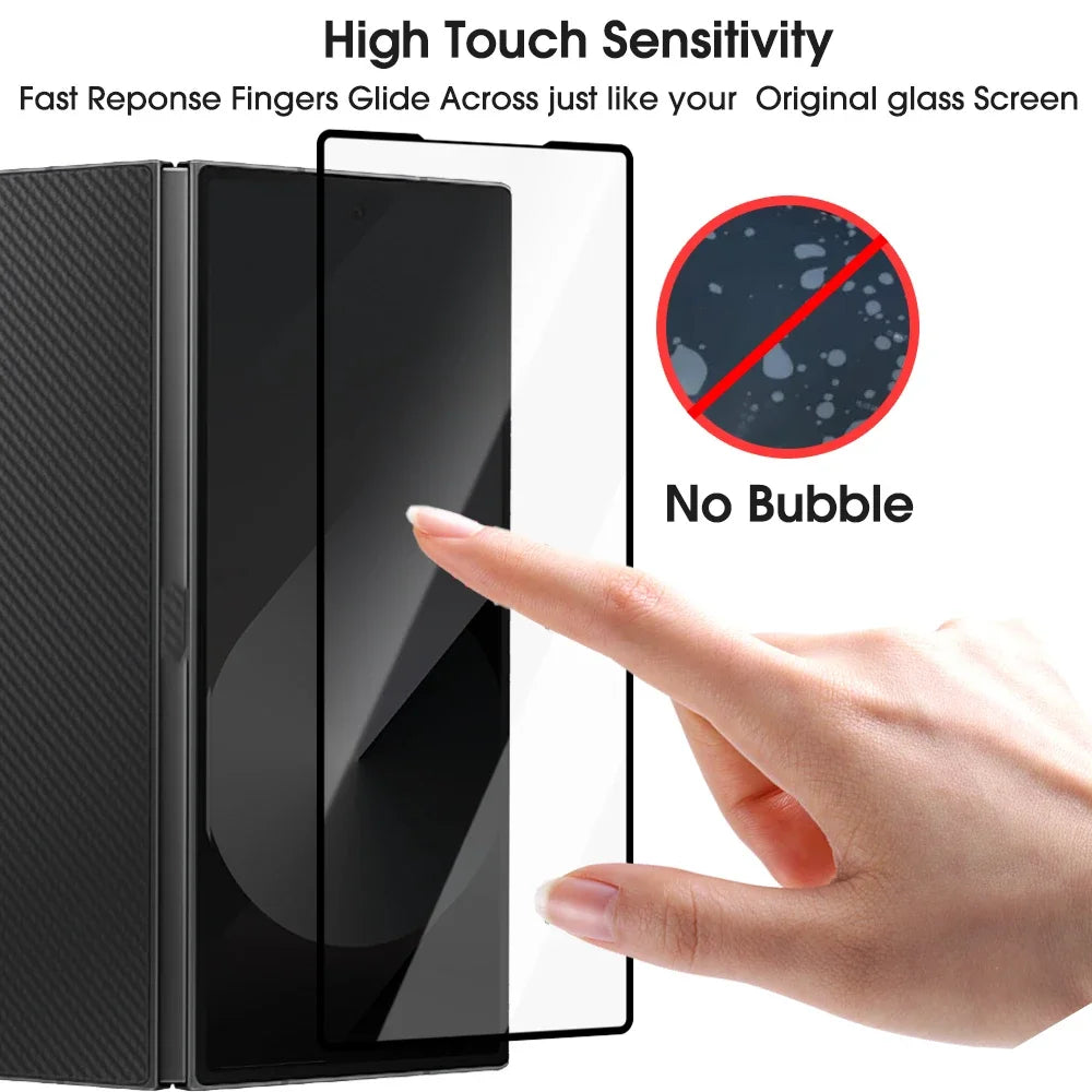 Screen Protector For Samsung Galaxy Z Fold 6 5 4 3 Anti-Scratch Tempered Glass Protective Film For ZFold6 Zfold5 ZFold4 ZFold3