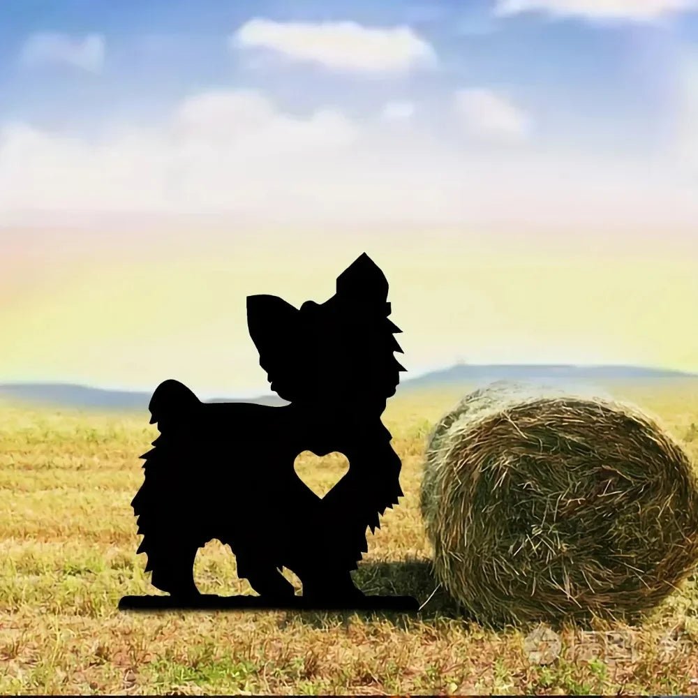 Cute Yorkie Dog Memorial Stake - Buy That Thang