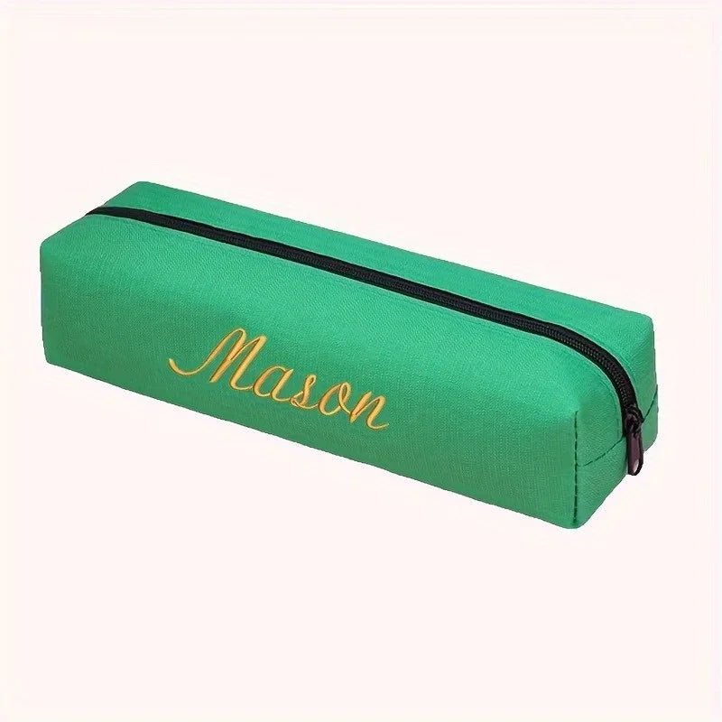 Custom Name Pencil Case - Simple Durable Convenient Stationery Bag for Students Perfect Gifts & School - Buy That Thang