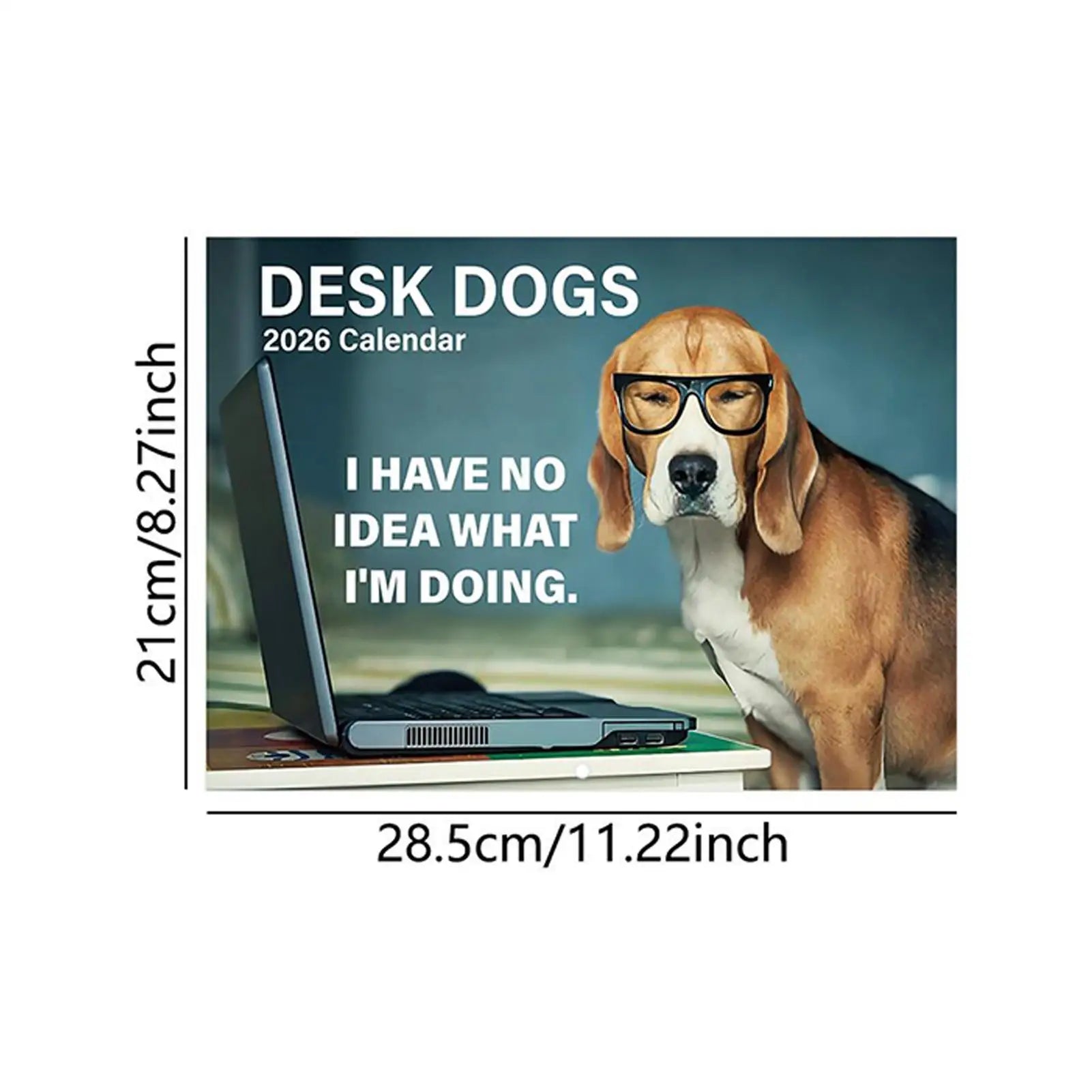 Dog Calendar Funny Puppy Photo Calendar Creative 2026 Working Dog Planner For Table Organizing Workplace Planning Friends School - Buy That Thang