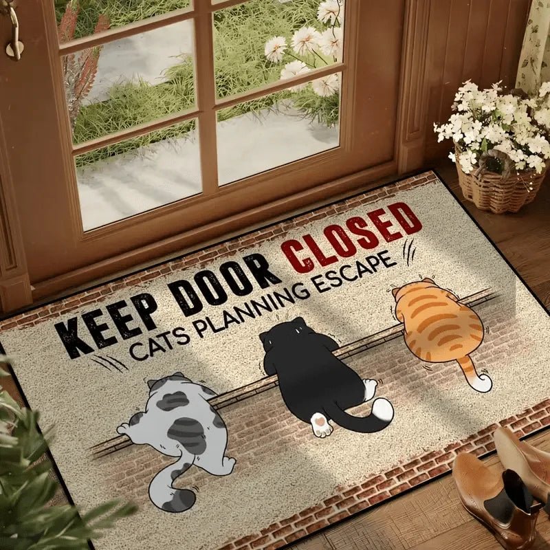 VIKAMA Cartoon Cute Carpet Cat Floor Mat Door Mat Welcome Carpet Outdoor Carpet Rug For Bedroom Living Room Carpet Washable Carp - Buy That Thang