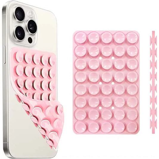 Silicone Suction Cup Phone Stand with Strong Double-Sided No-Hand Grip, Video Fixing Pad, Silicone Rubber Suction, Silicone Case - Buy That Thang