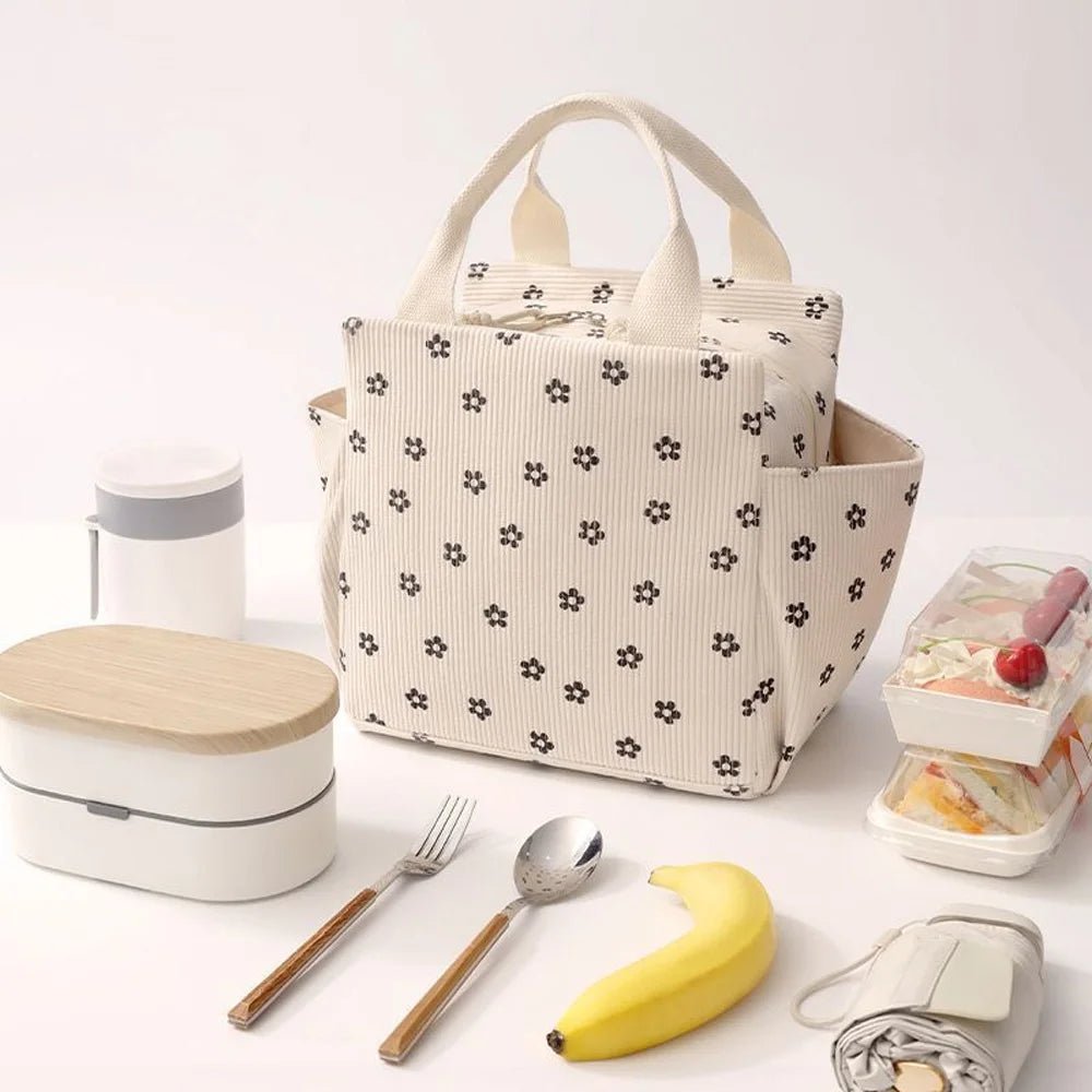 Corduroy Insulated Lunch Tote – Leak - Proof, Reusable Lunch Bag - Buy That Thang